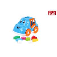 Vormenstoof auto 25,5x17x15,5cm blauw - thumbnail
