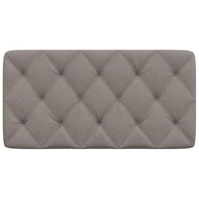 Hoofdbordkussen 100 cm stof taupe