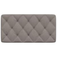Hoofdbordkussen 100 cm stof taupe - thumbnail