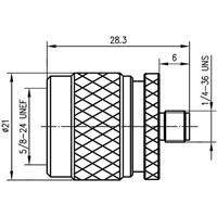 Telegärtner 100024203 100024203 N-adapter N-stekker - SMA-bus 1 stuk(s) - thumbnail