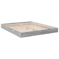 Bedframe bewerkt hout grijs sonoma eikenkleurig 160x200 cm - thumbnail