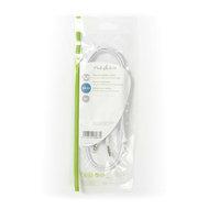 Stereo-Audiokabel | 3,5 mm Male Dun - 3,5 mm Male Dun | 1,0 m | Wit
