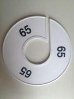 Maatring 11 cm wit/zwart 65 - thumbnail