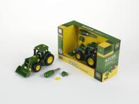 Klein Toys john deere trekker voorlader met contragewicht - bouwset 6215 r trekker - 24,5x9,5x12 cm - groen geel - thumbnail