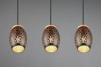 Trio Zwart goude hanglampBidar 3-lichts - R31573080 - thumbnail