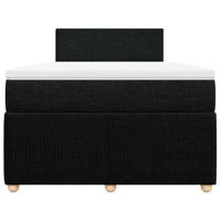 Boxspring met matras stof zwart 120x200 cm - thumbnail