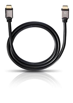 Oehlbach 92458 HDMI-kabel HDMI Aansluitkabel HDMI-A-stekker, HDMI-A-stekker 10.00 m Zwart 4K UHD, Audio Return Channel (ARC), Vergulde steekcontacten