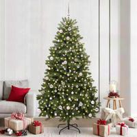 VidaXL Kunstkerstboom met 300 led groen 240 cm pvc en metaal - thumbnail