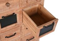 Ladenkast Home ESPRIT Zwart Natuurlijk Metaal Spar Cottage 110 x 40 x 92,5 cm - thumbnail