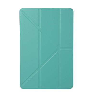 Honingraat TPU bodem geval horizontale vervorming Flip lederen case voor iPad mini 2019 met houder (mint groen)