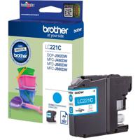 Inktcartridge Brother LC-221C blauw - thumbnail