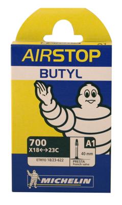 Michelin Airstop 700x18/25C Binnenband - 40mm Presta ventiel Michelin Airstop 700x18/25C Binnenband - 40mm Presta ventiel