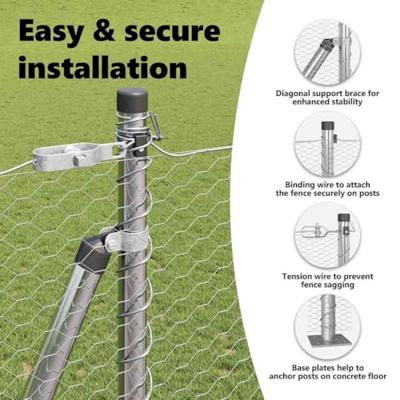 VidaXL Afrasteringspaal zilver 10 x 1,5 m (25 mm gaas) staal VidaXL Afrasteringspaal zilver 10 x 1,5 m (25 mm gaas) staal