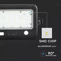 V-TAC 8674 VT-788-10 Tuinschijnwerper op zonne-energie LED 10.00 W Zwart - thumbnail