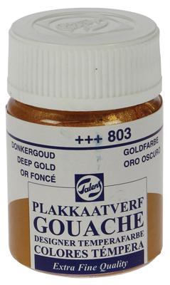 Talens Gouache Extra Fine Quality Fles 16 ml - Donkergoud 803