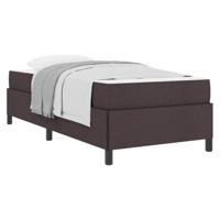 Boxspring bed Bruin 80 x 200 cm Stof, Engineered Hout - thumbnail