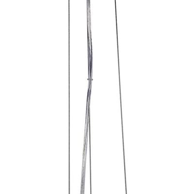 QAZQA Industriële hanglamp zwart met goud 70 cm - Magna