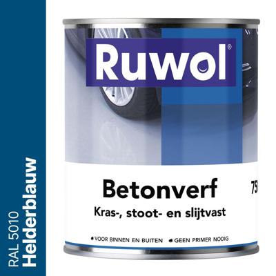 Ruwol Betonverf Helderblauw (RAL 5010) 750 ml