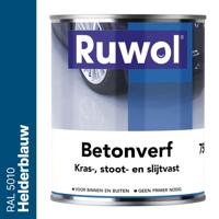 Ruwol Betonverf Helderblauw (RAL 5010) 750 ml - thumbnail