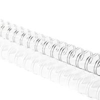 Vaessen Creative • bind easy metalen bindruggen 16mm 2:1 wit & zilver 8st. - thumbnail