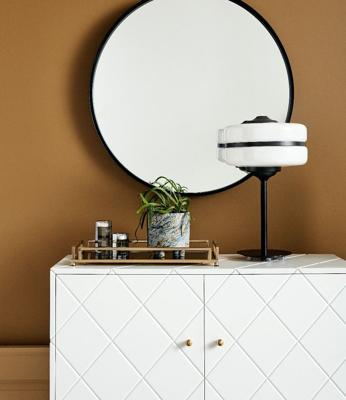 Nordal Denmark zwarte ronde spiegel 80cm Nordal Denmark zwarte ronde spiegel 80cm