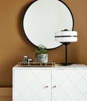 Nordal Denmark zwarte ronde spiegel 80cm - thumbnail