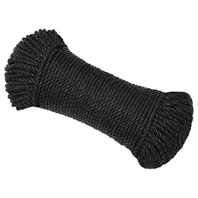 Werktouw 3 mm 50 m polypropeen zwart - thumbnail