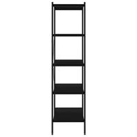 VidaXL Opbergrek 5-laags 80x40x163 cm zwart - thumbnail