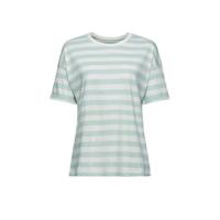 ESPRIT Women Casual gestreept T-shirt van biologisch katoen turquoise/wit - thumbnail