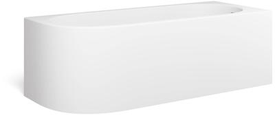 Looox Bath collection hoekbad - 170x70x55cm - rechts - mat wit coolcornermwr