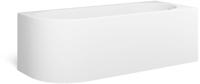Looox Bath collection hoekbad - 170x70x55cm - rechts - mat wit coolcornermwr - thumbnail