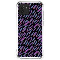 Samsung Galaxy A03 Doorzichtige Silicone Hoesje Feathers Color - thumbnail