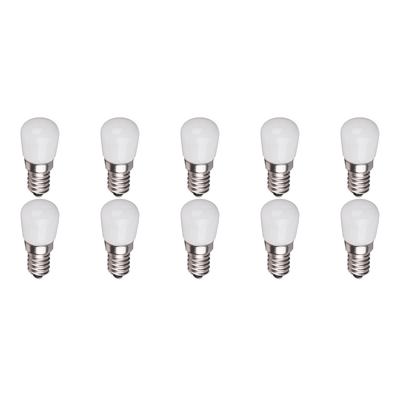 LED Lampen Set 10 stuks - E14 Fitting - 1.5W - 6500K Koud Wit - Mat Wit Glas