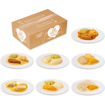 Apetito Maaltijdbox Glad Gemalen met saus (IDDSI 4) Menu C bij Jumbo Apetito Maaltijdbox Glad Gemalen met saus (IDDSI 4) Menu C bij Jumbo