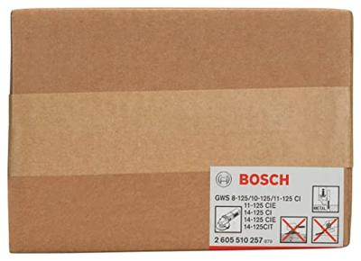 Bosch Accessories 2605510257 Beschermkap met dekplaat, 125 mm, geschikt voor GWS 8 - GWS 14 Diameter 125 mm
