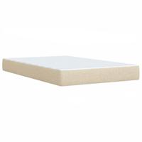 Boxspring met matras stof crèmekleurig 100x200 cm - thumbnail