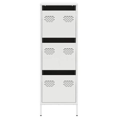 Hoge kast 39x35x103,5 cm staal zwart