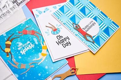 Sizzix • layered stencils pool deck 4pcs