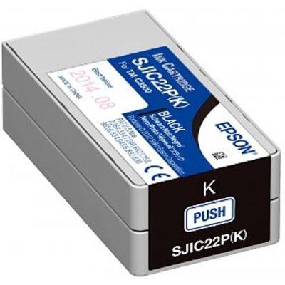 Originele inkt cartridge Epson SJIC22P(K) Zwart Originele inkt cartridge Epson SJIC22P(K) Zwart
