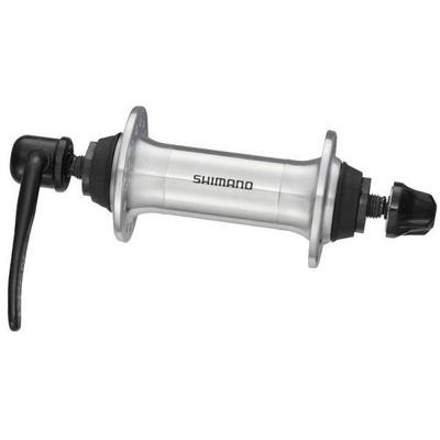 Shimano Voornaaf rm70 qr 36 gaats - zilver