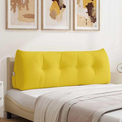 VidaXL Rugkussen lichtgeel 140 x 24 x 50 cm stof