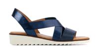 Capobella Dames Sandalen in Leder (Blauw) - thumbnail