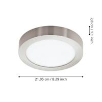 Eglo PlafonnièreZigbee Fueva-Z Ø 21cm RVS - 900114 - thumbnail