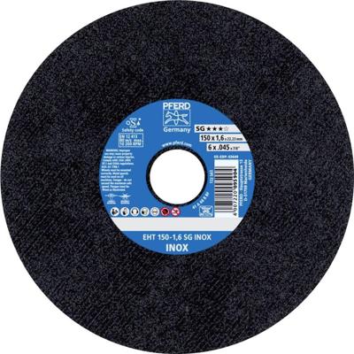 PFERD TOOLS EHT 150-1,6 SG INOX 61342124 Doorslijpschijf recht 150 mm 25 stuk(s) RVS PFERD TOOLS EHT 150-1,6 SG INOX 61342124 Doorslijpschijf recht 150 mm 25 stuk(s) RVS