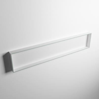 MONDIAZ EASY Nis 149,5x29,5cm in solid surface kleur Greey | Talc. 1 vak geschikt voor in- of opbouw