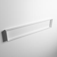 MONDIAZ EASY Nis 149,5x29,5cm in solid surface kleur Greey | Talc. 1 vak geschikt voor in- of opbouw - thumbnail
