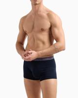 Armani boxershort 3-pack blauw-grijs met logo print - thumbnail