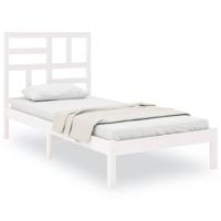 Bedframe massief hout wit 90x200 cm - thumbnail