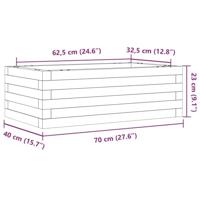 VidaXL Plantenbak 70x40x23 cm geïmpregneerd grenenhout - thumbnail