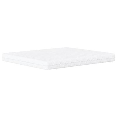 Bed met matras "Zadar" kunstleer zwart en wit 200x200 cm
